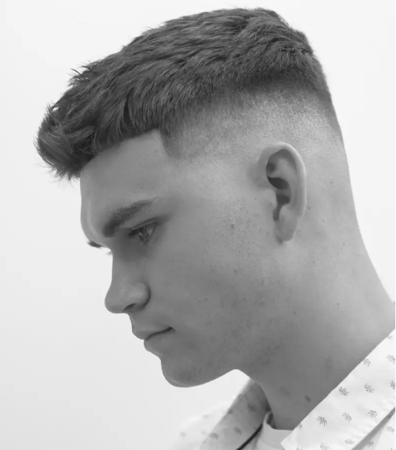 High fade haircut example for men