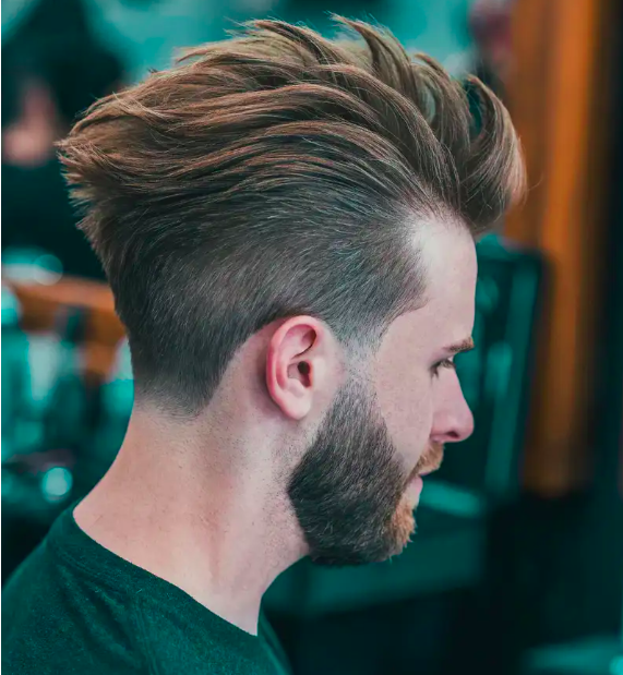 Pompadour haircut example for men